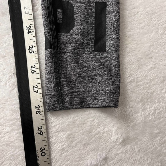 Victoria’s Secret Pink Yoga Pants Womens XS Activewear Gray Leggings Logo - Picture 7 of 9